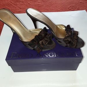Enzo Angiolini High Heeled Sandal with Ruffle